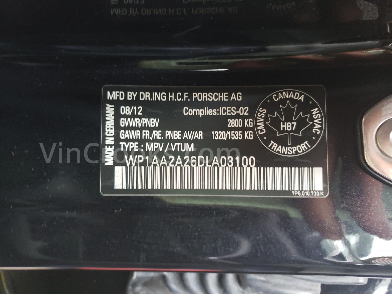 WP1AA2A26DLA03100