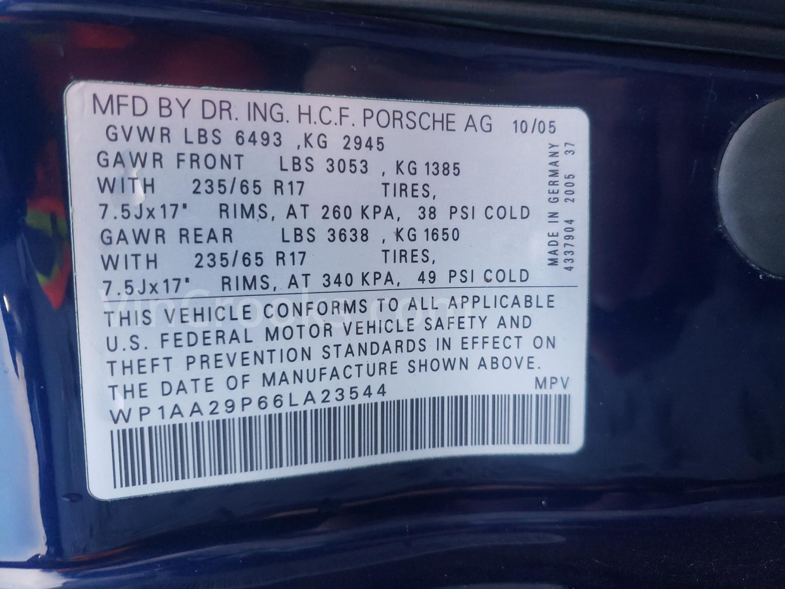 WP1AA29P66LA23544
