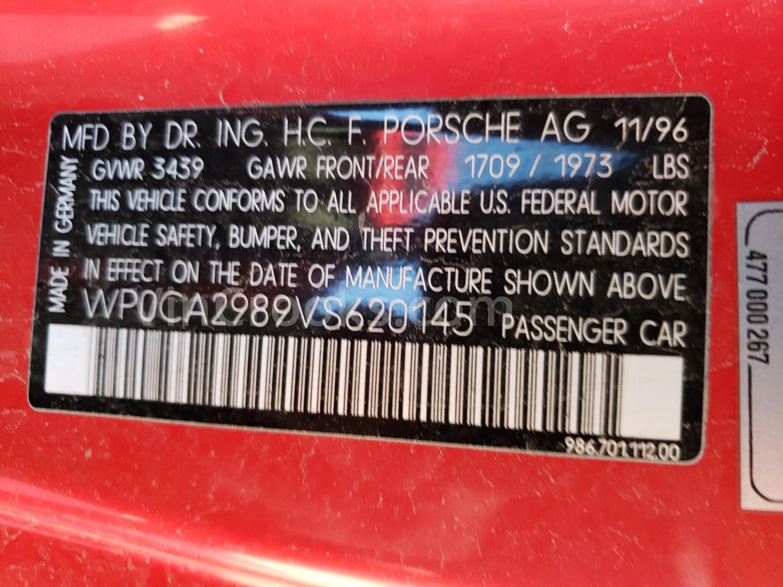 WP0CA2989VS620145