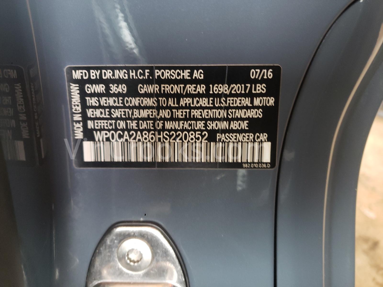 WP0CA2A86HS220852