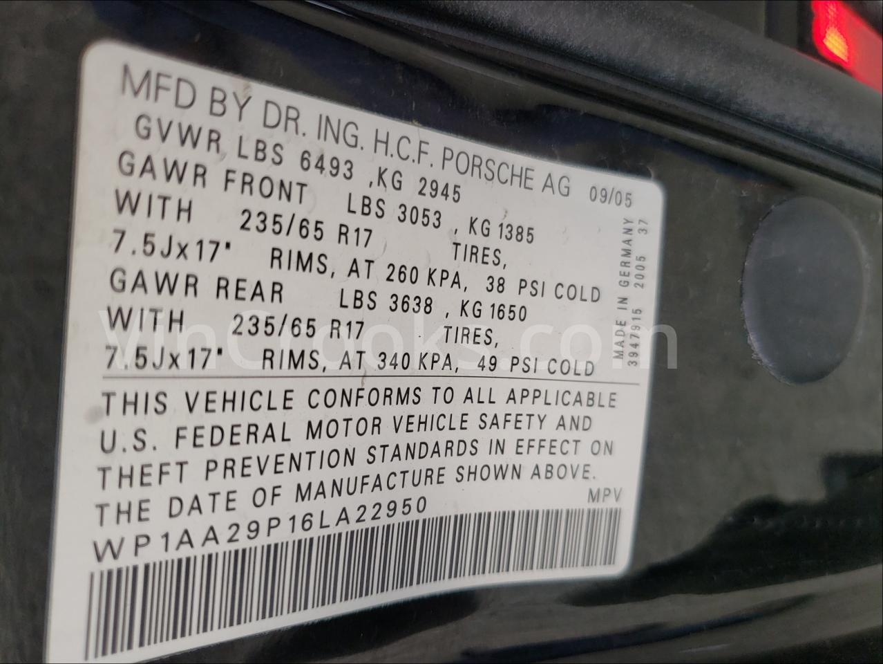 WP1AA29P16LA22950