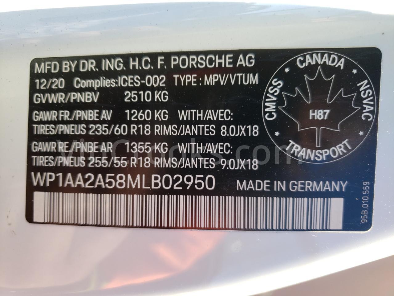WP1AA2A58MLB02950