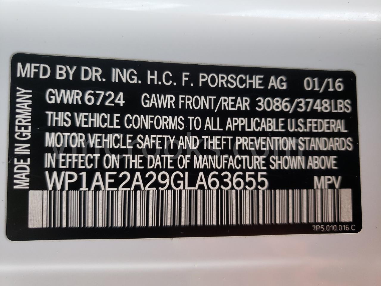 WP1AE2A29GLA63655