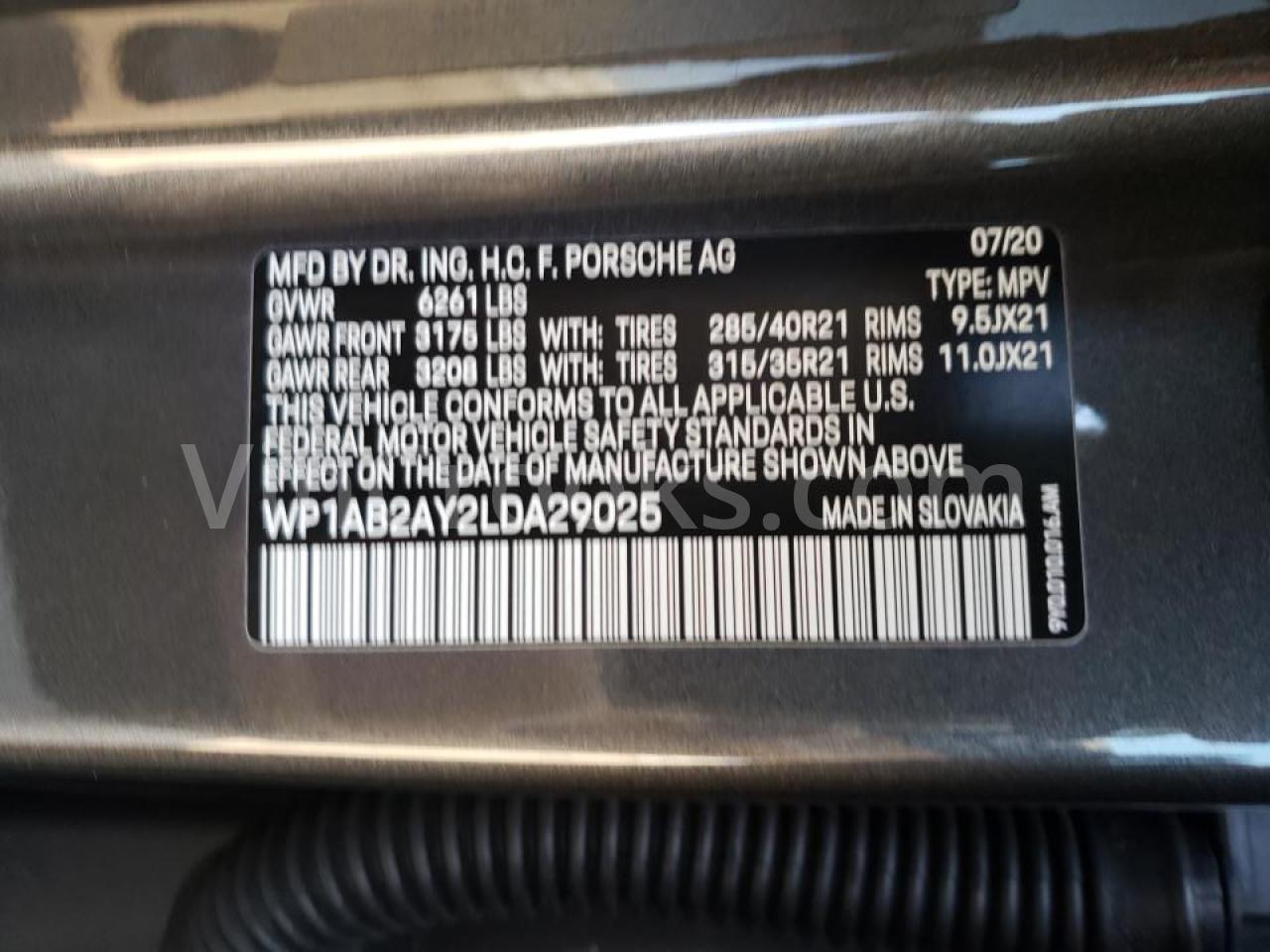 WP1AB2AY2LDA29025