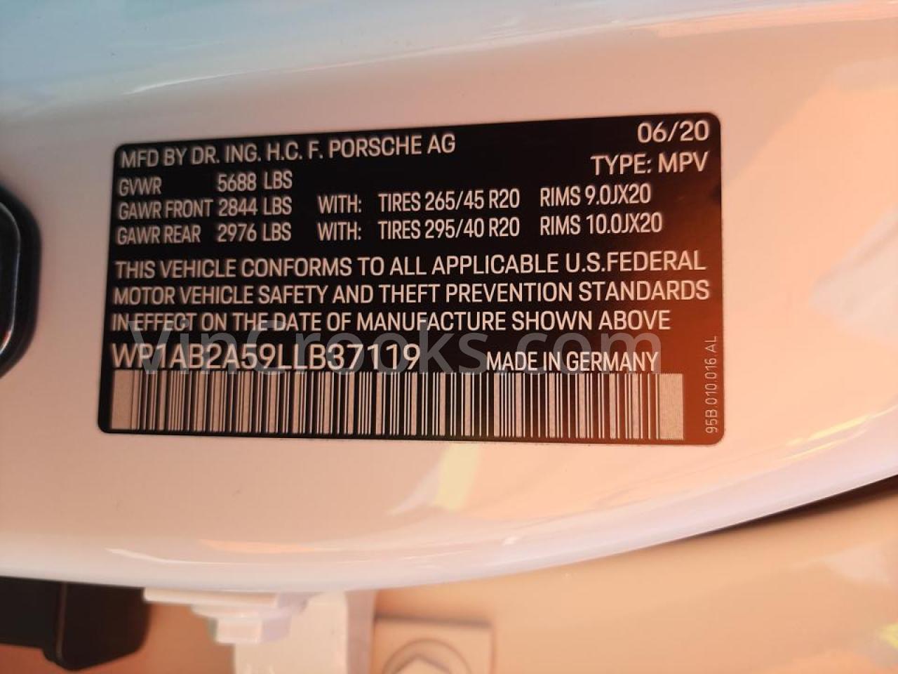 WP1AB2A59LLB37119