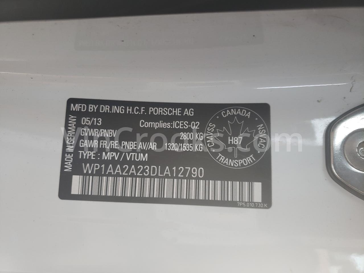 WP1AA2A23DLA12790