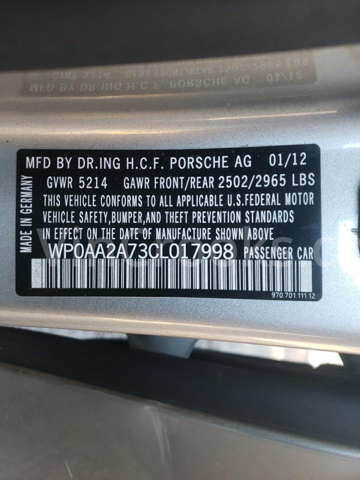WP0AA2A73CL017998