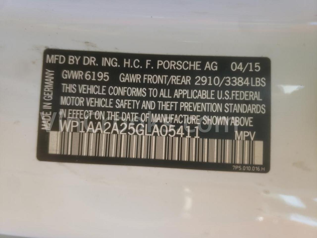 WP1AA2A25GLA05411