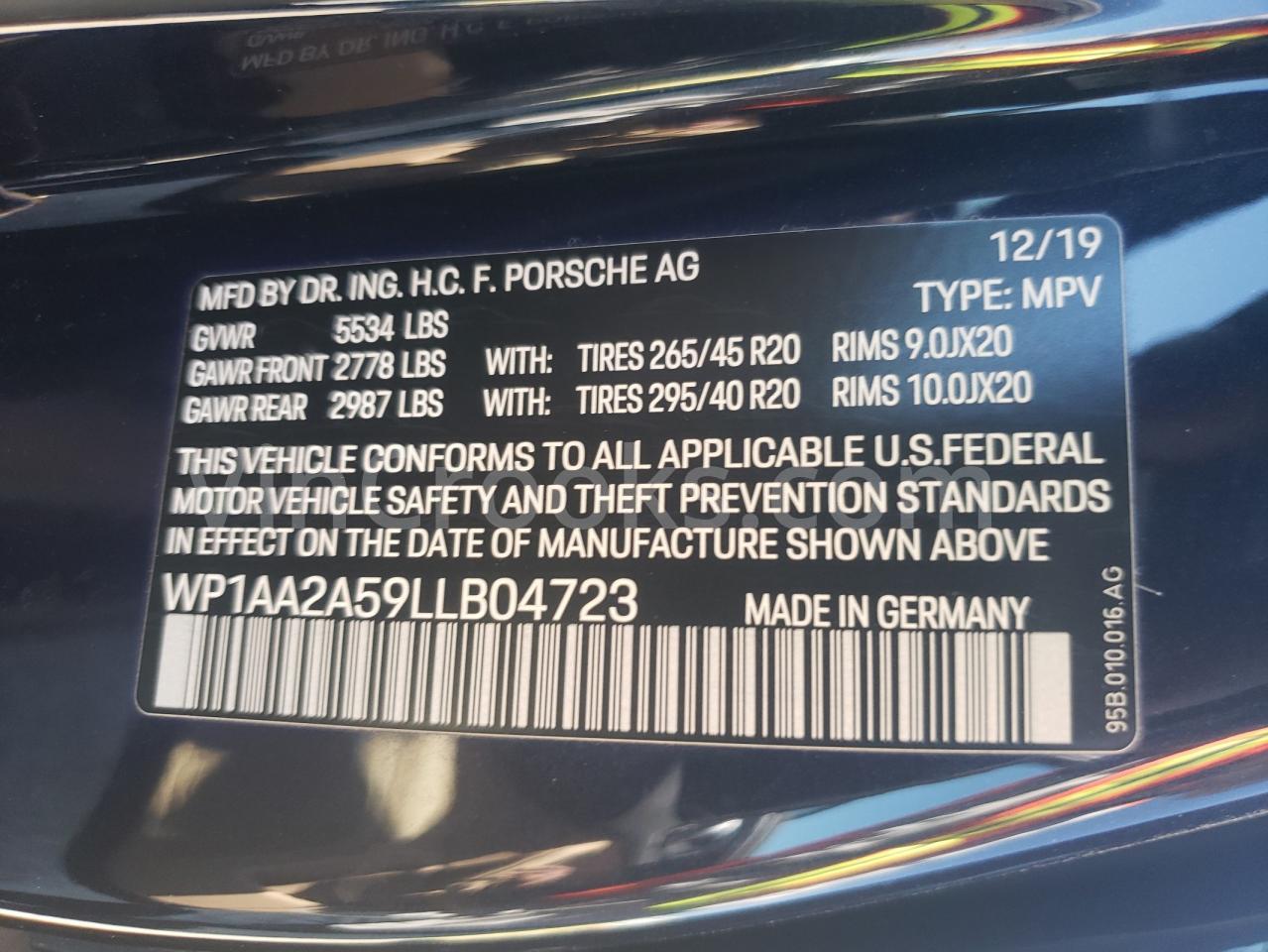 WP1AA2A59LLB04723