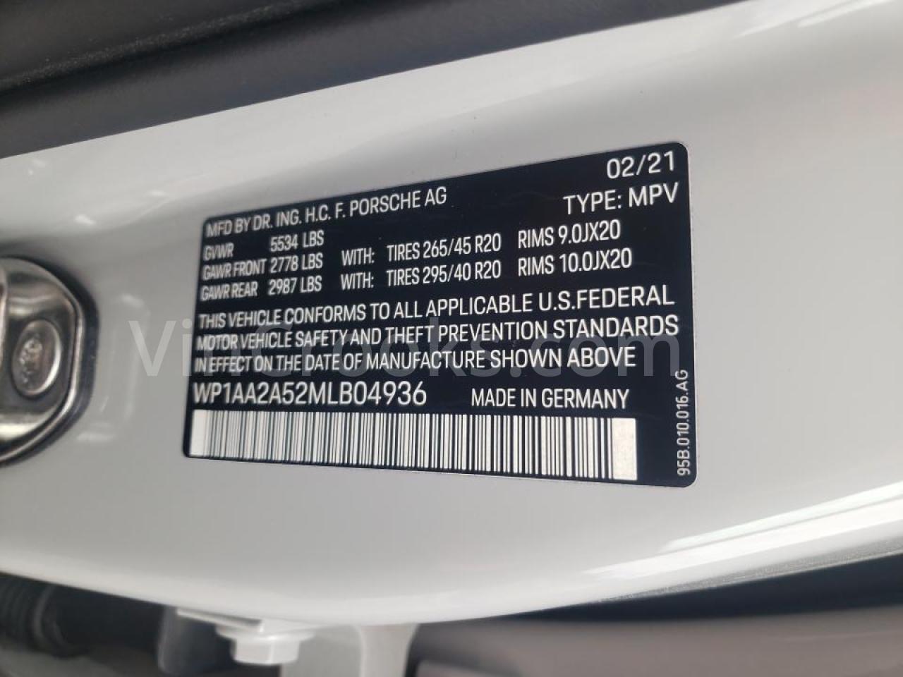 WP1AA2A52MLB04936