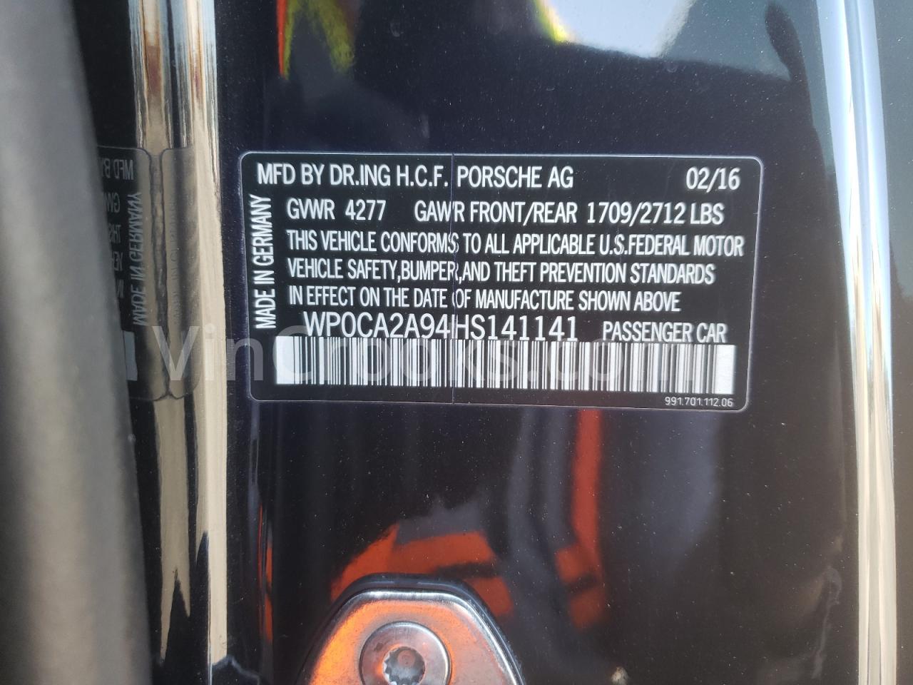 WP0CA2A94HS141141
