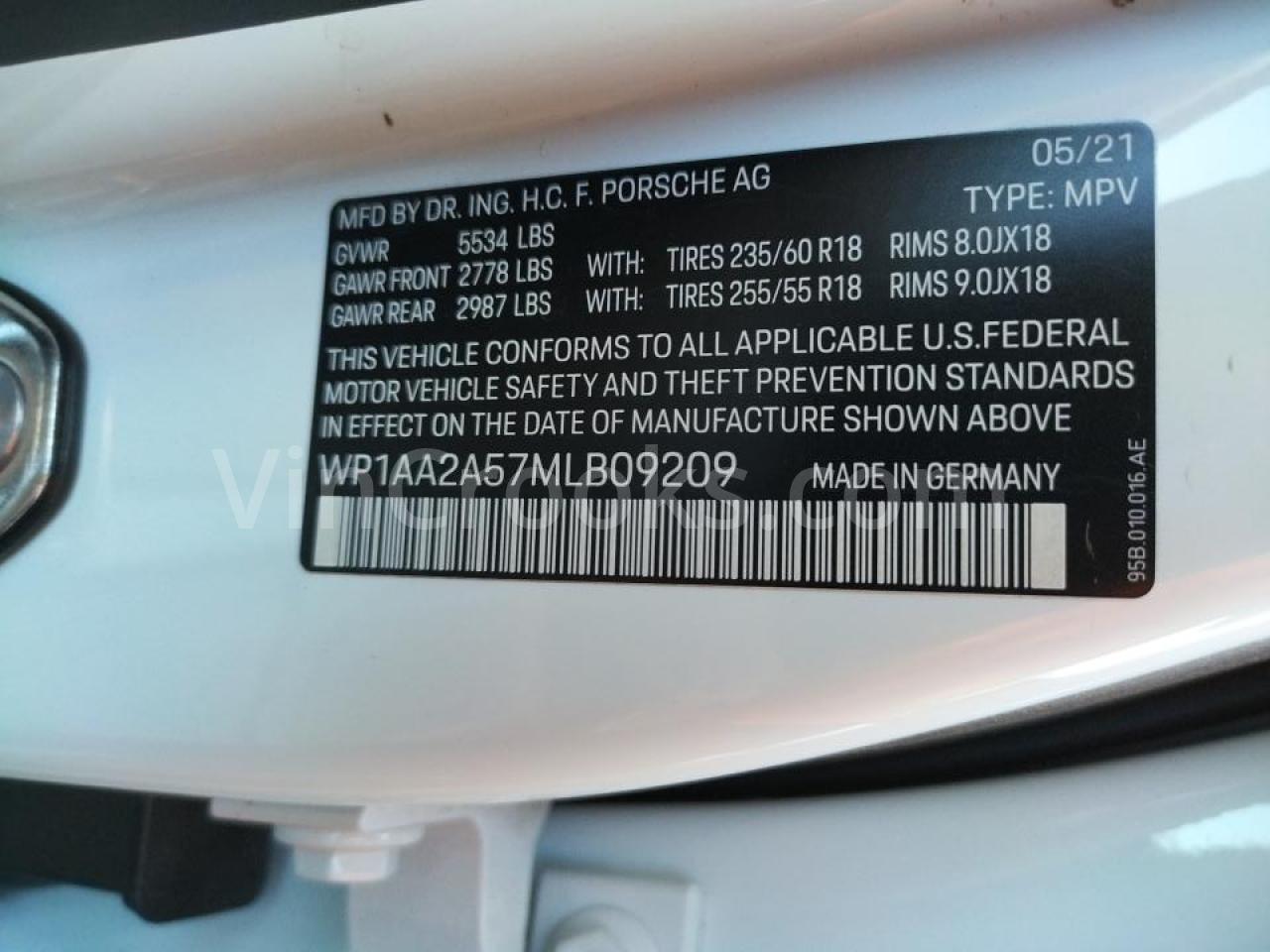 WP1AA2A57MLB09209