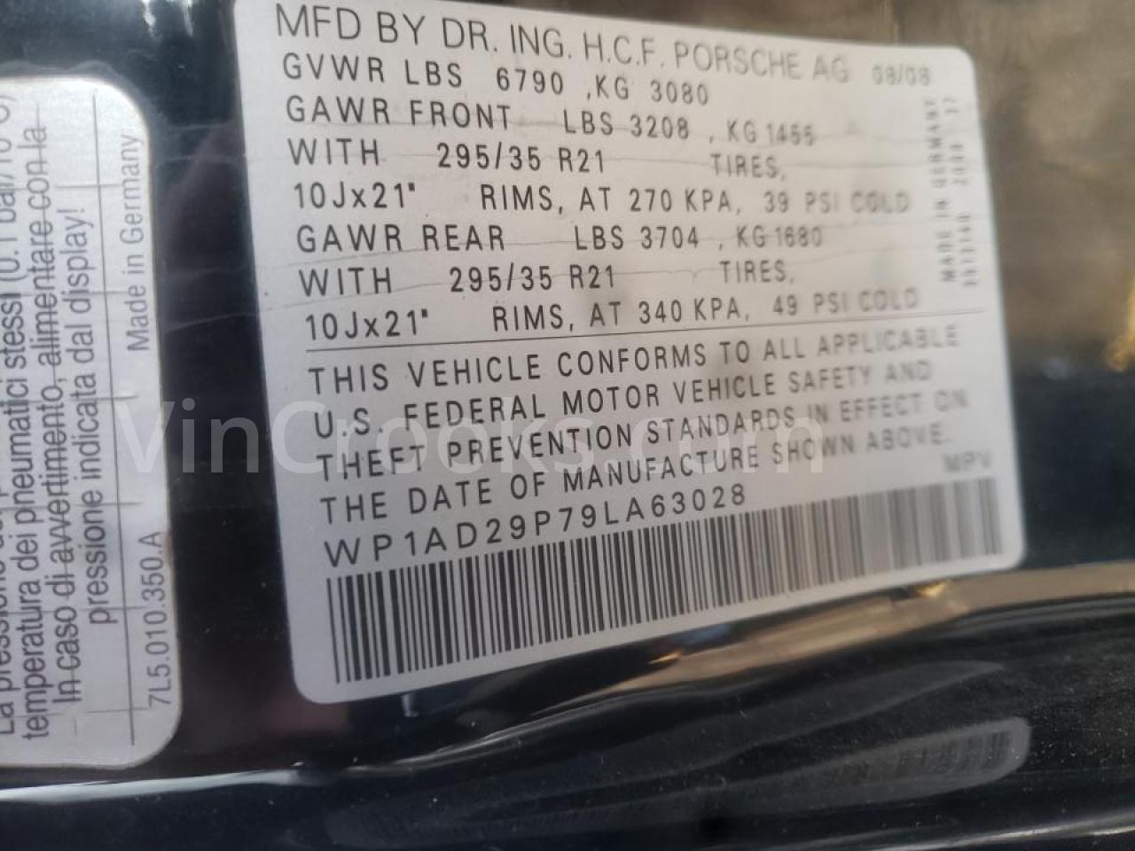 WP1AD29P79LA63028