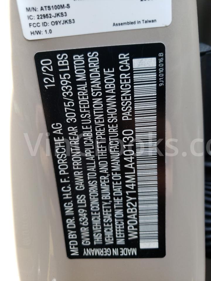 WP0AB2Y14MLA40130