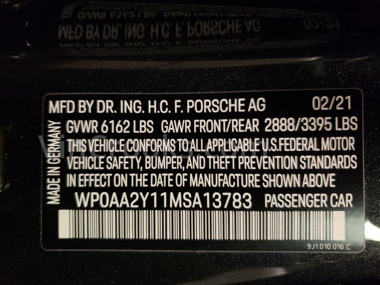 WP0AA2Y11MSA13783