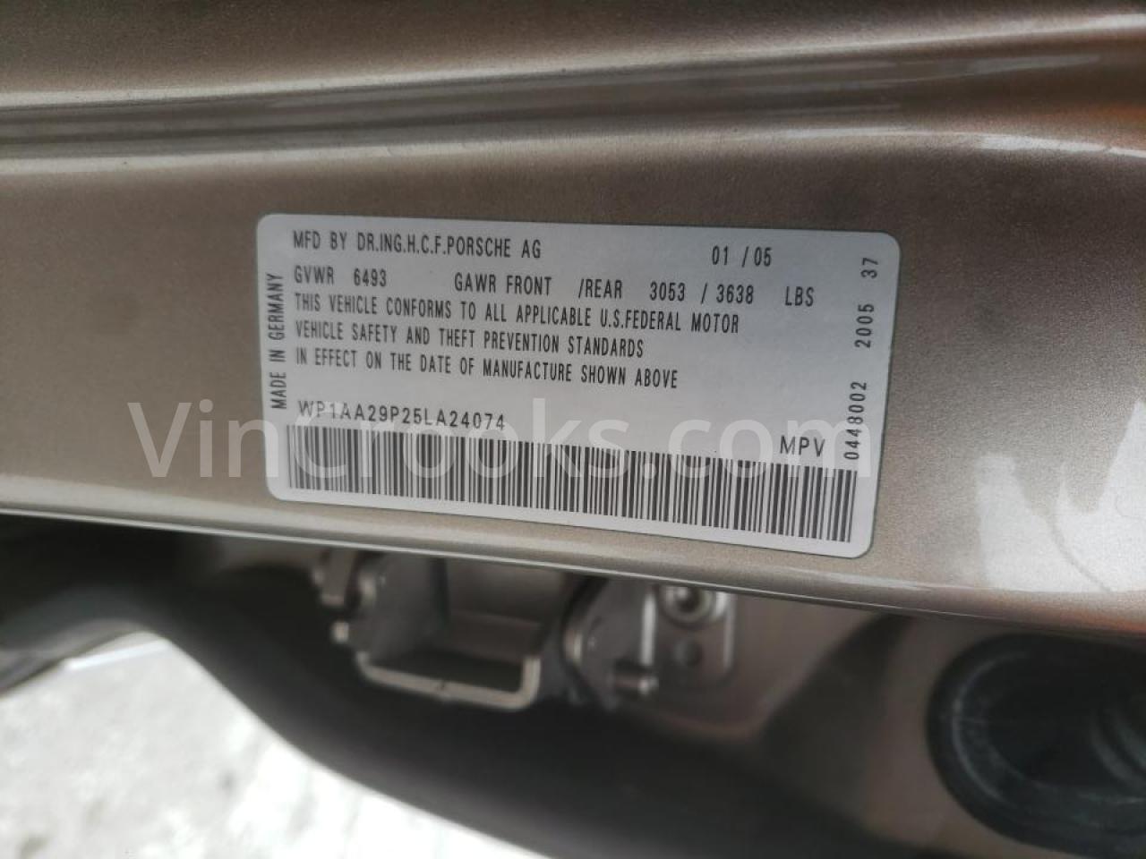 WP1AA29P25LA24074