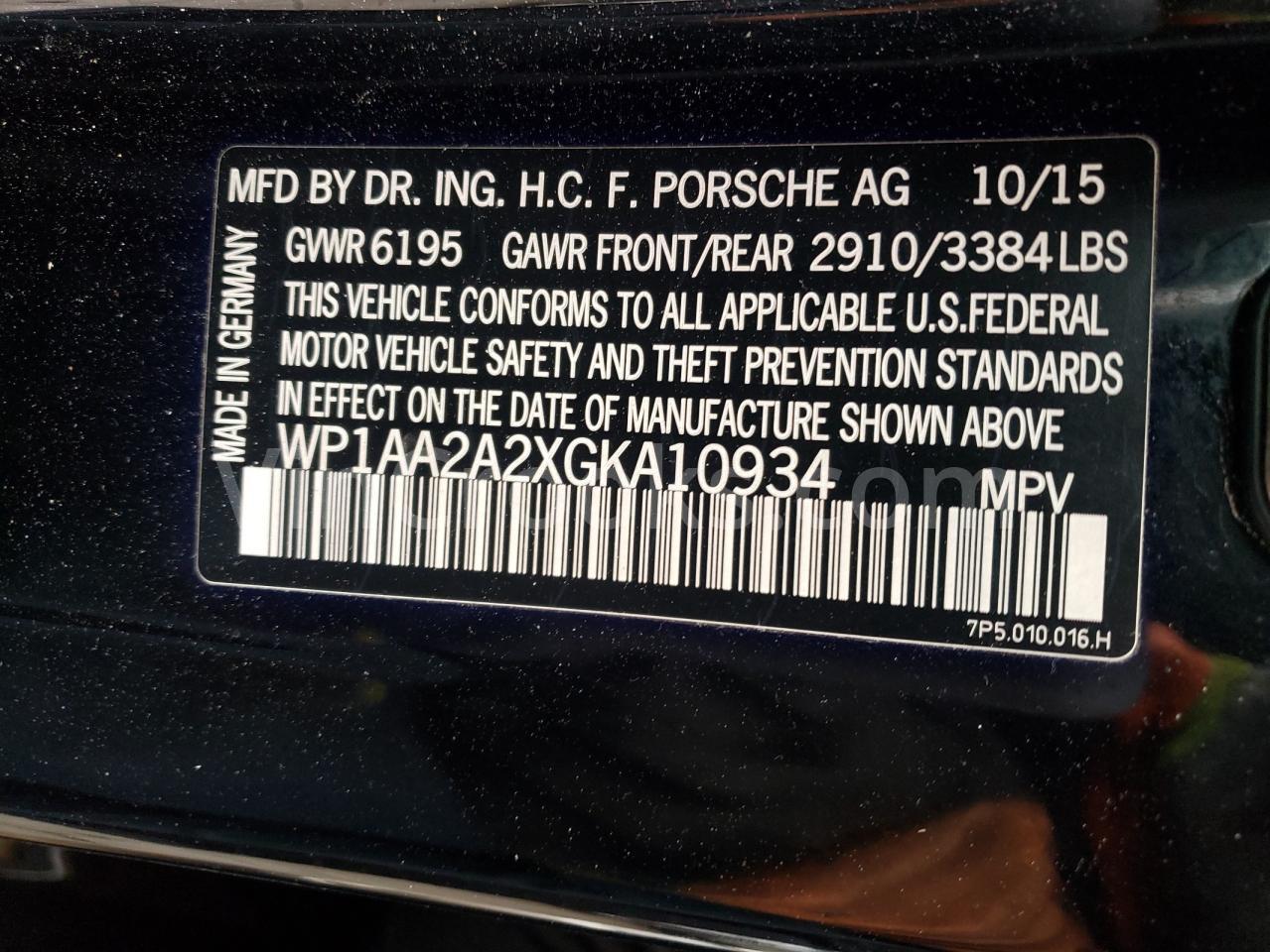 WP1AA2A2XGKA10934