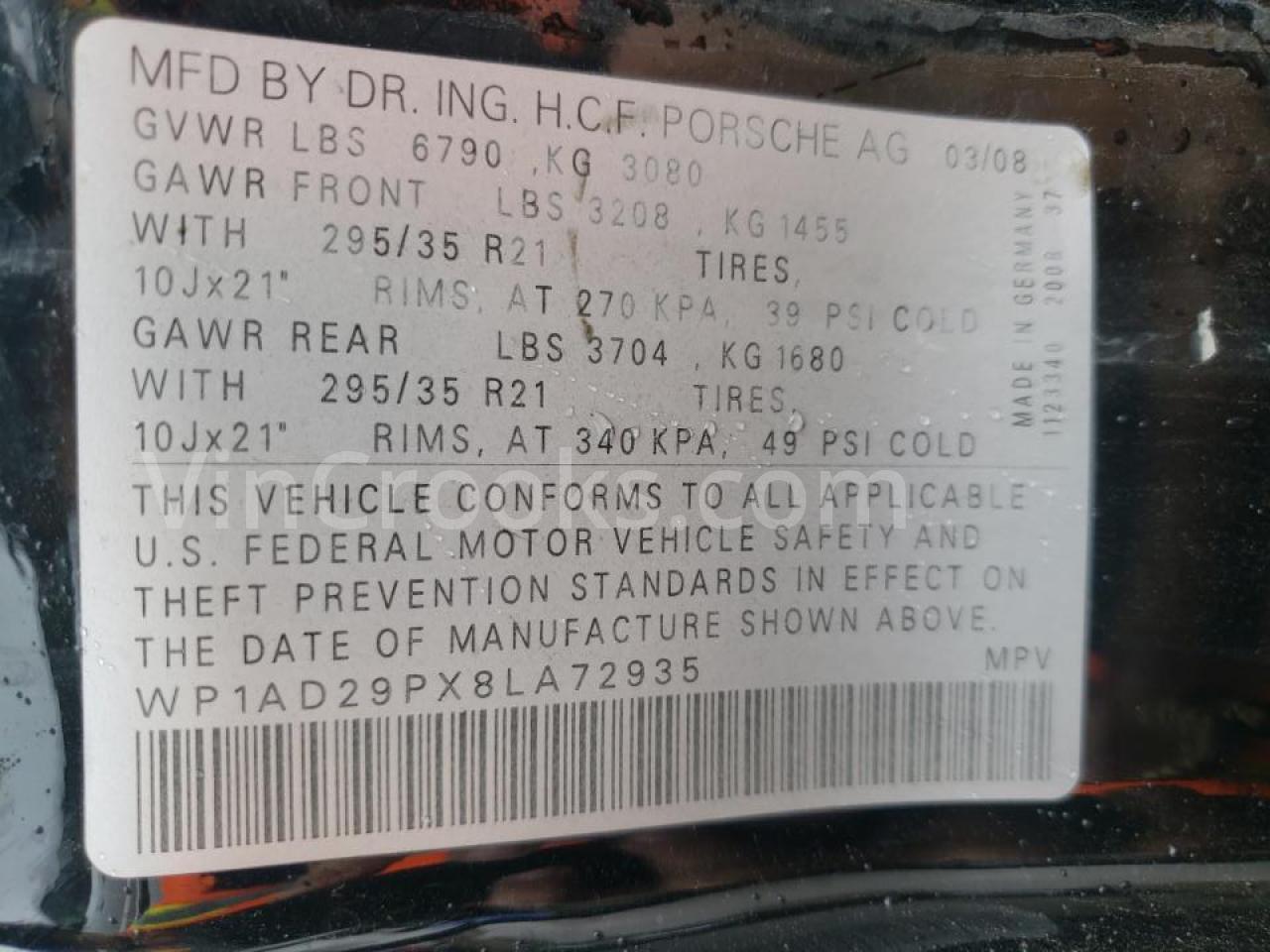 WP1AD29PX8LA72935