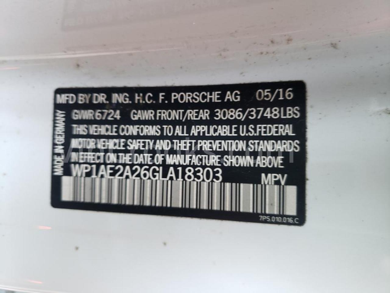 WP1AE2A26GLA18303