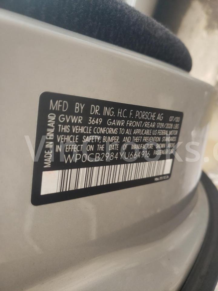 WP0CB2984YU664916