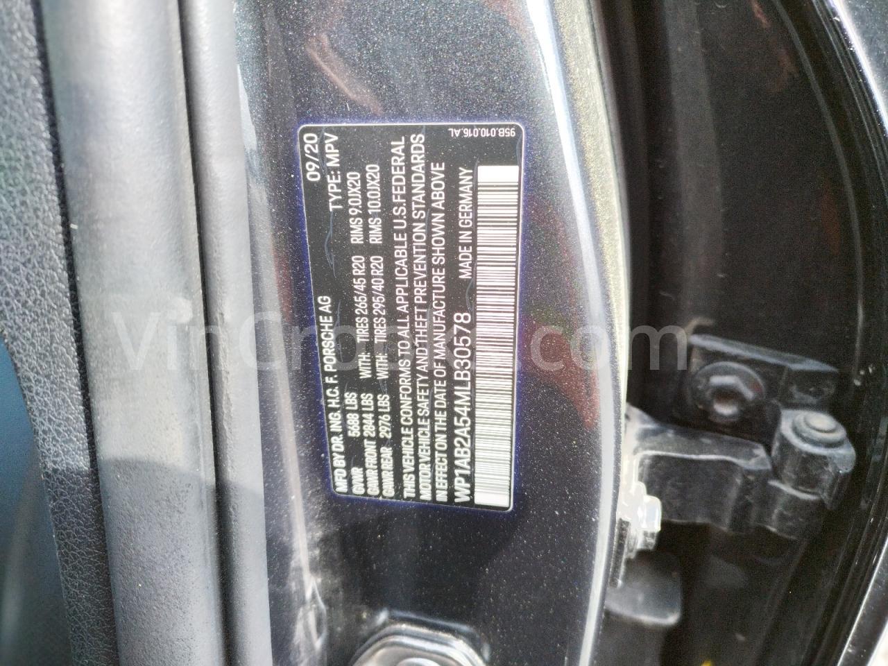 WP1AB2A54MLB30578