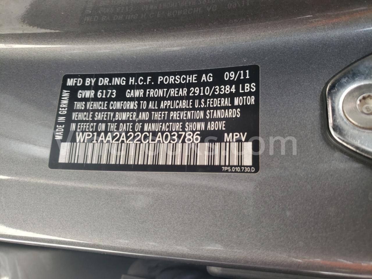WP1AA2A22CLA03786