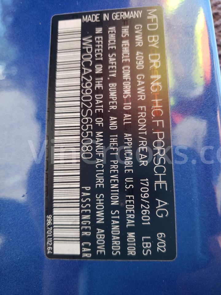 WP0CA29902S655080
