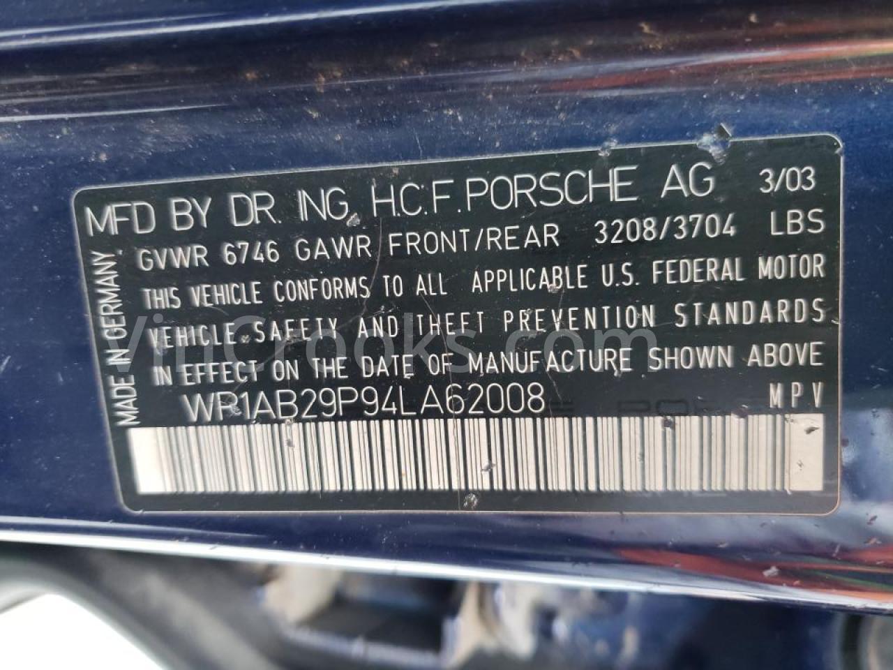 WP1AB29P94LA62008