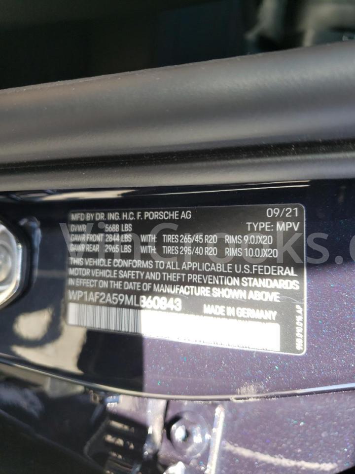 WP1AF2A59MLB60843
