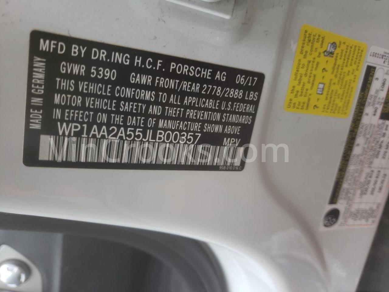 WP1AA2A55JLB00357