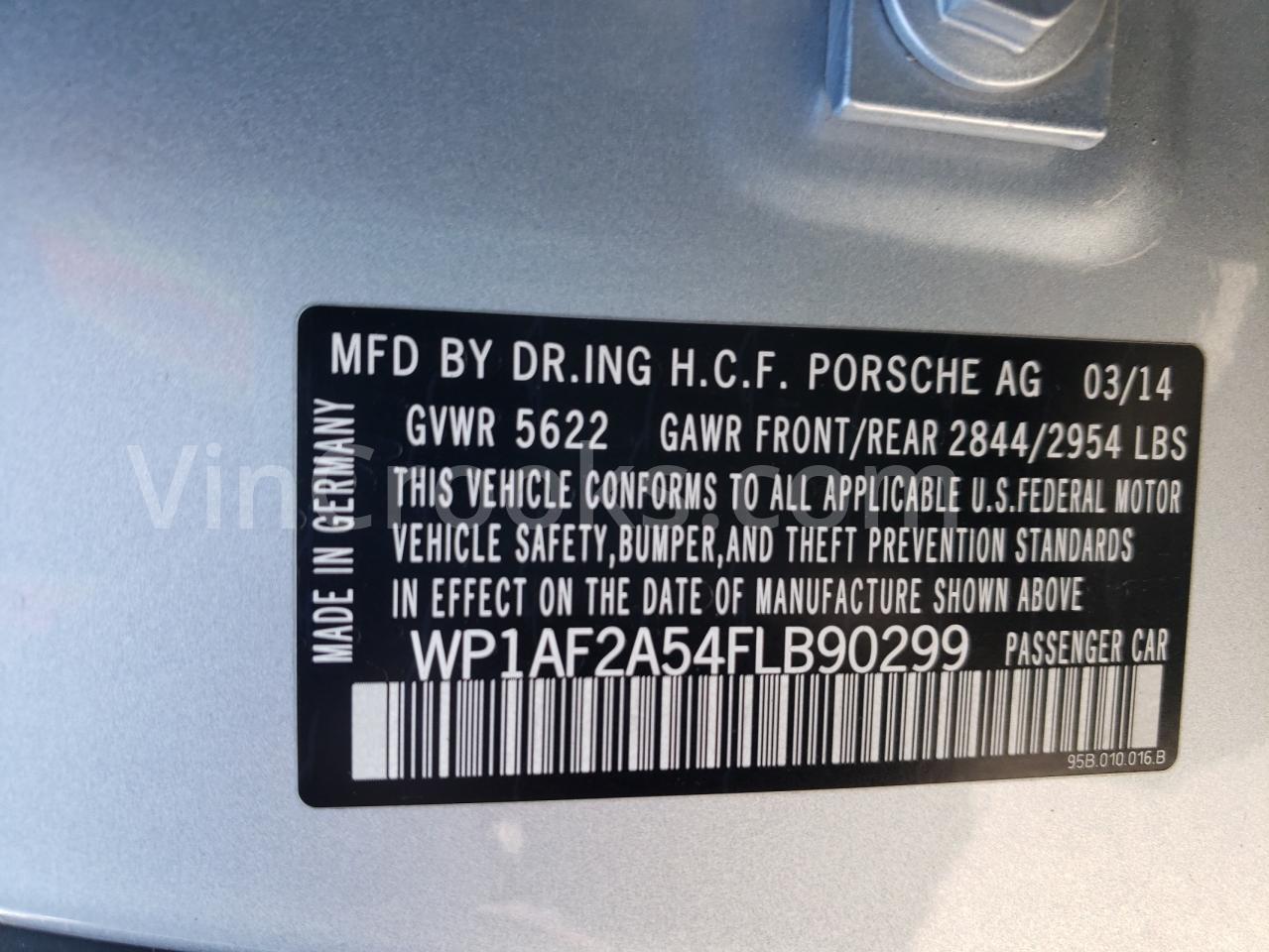 WP1AF2A54FLB90299