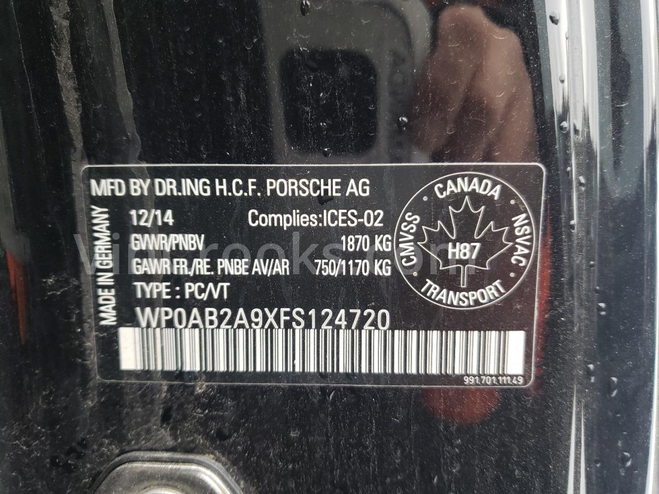 WP0AB2A9XFS124720
