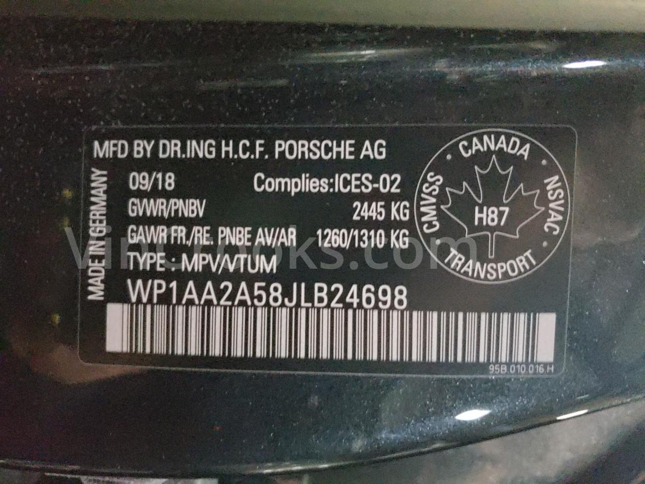 WP1AA2A58JLB24698