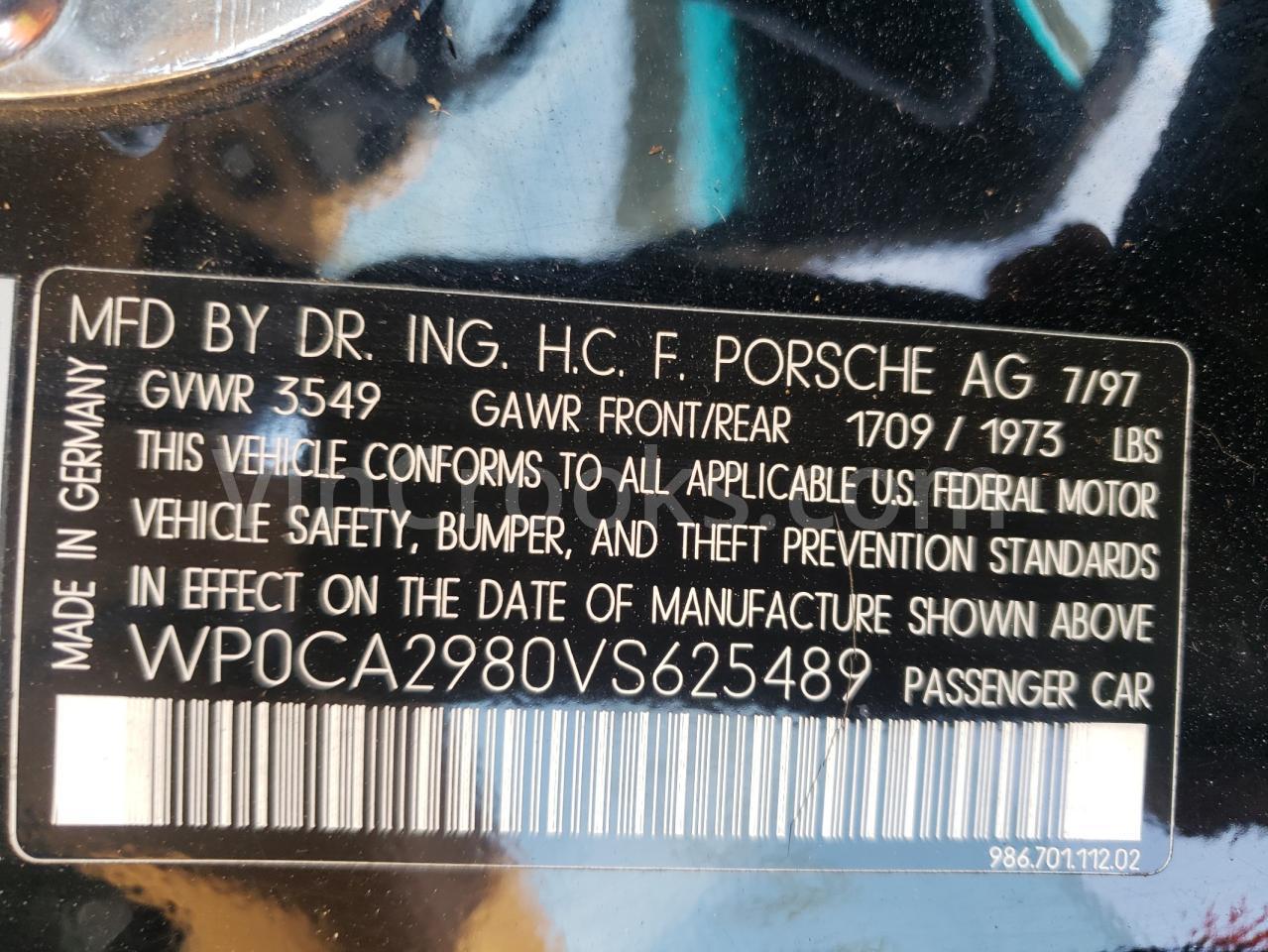 WP0CA2980VS625489