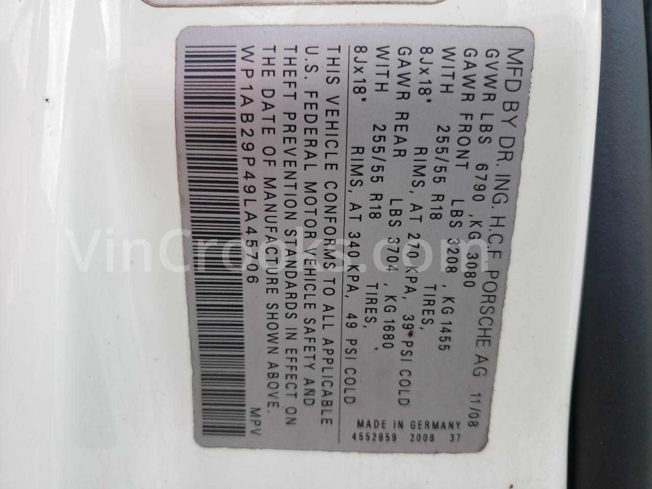WP1AB29P49LA45706