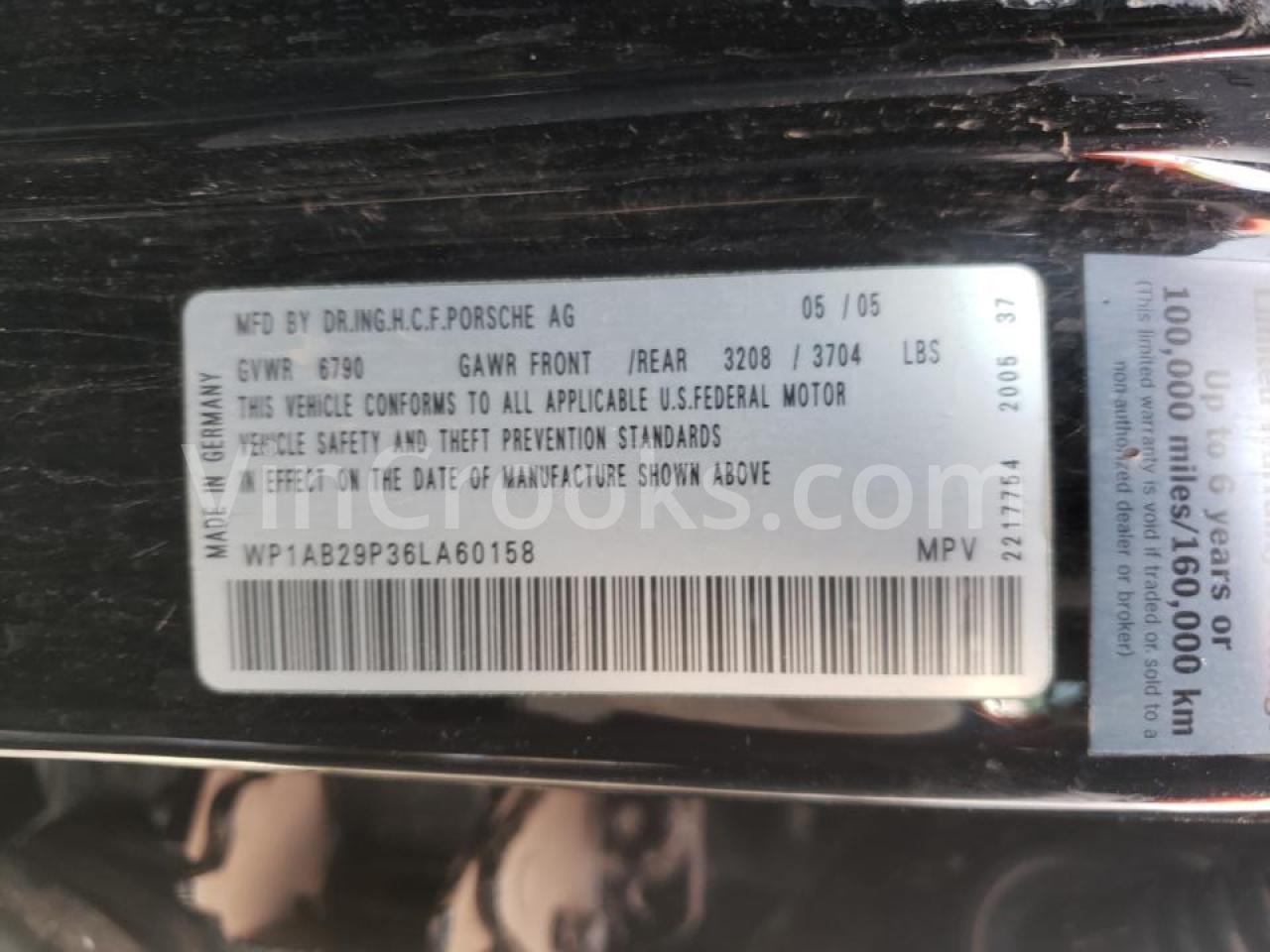 WP1AB29P36LA60158