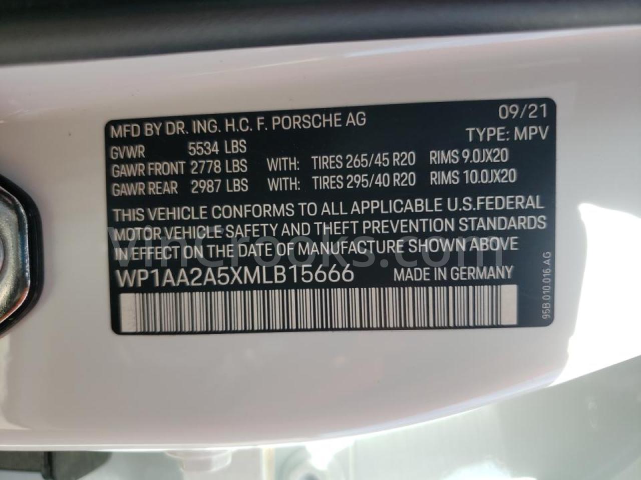 WP1AA2A5XMLB15666