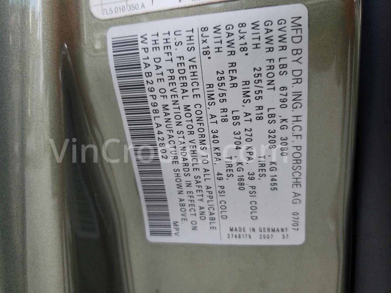 WP1AB29P98LA42802