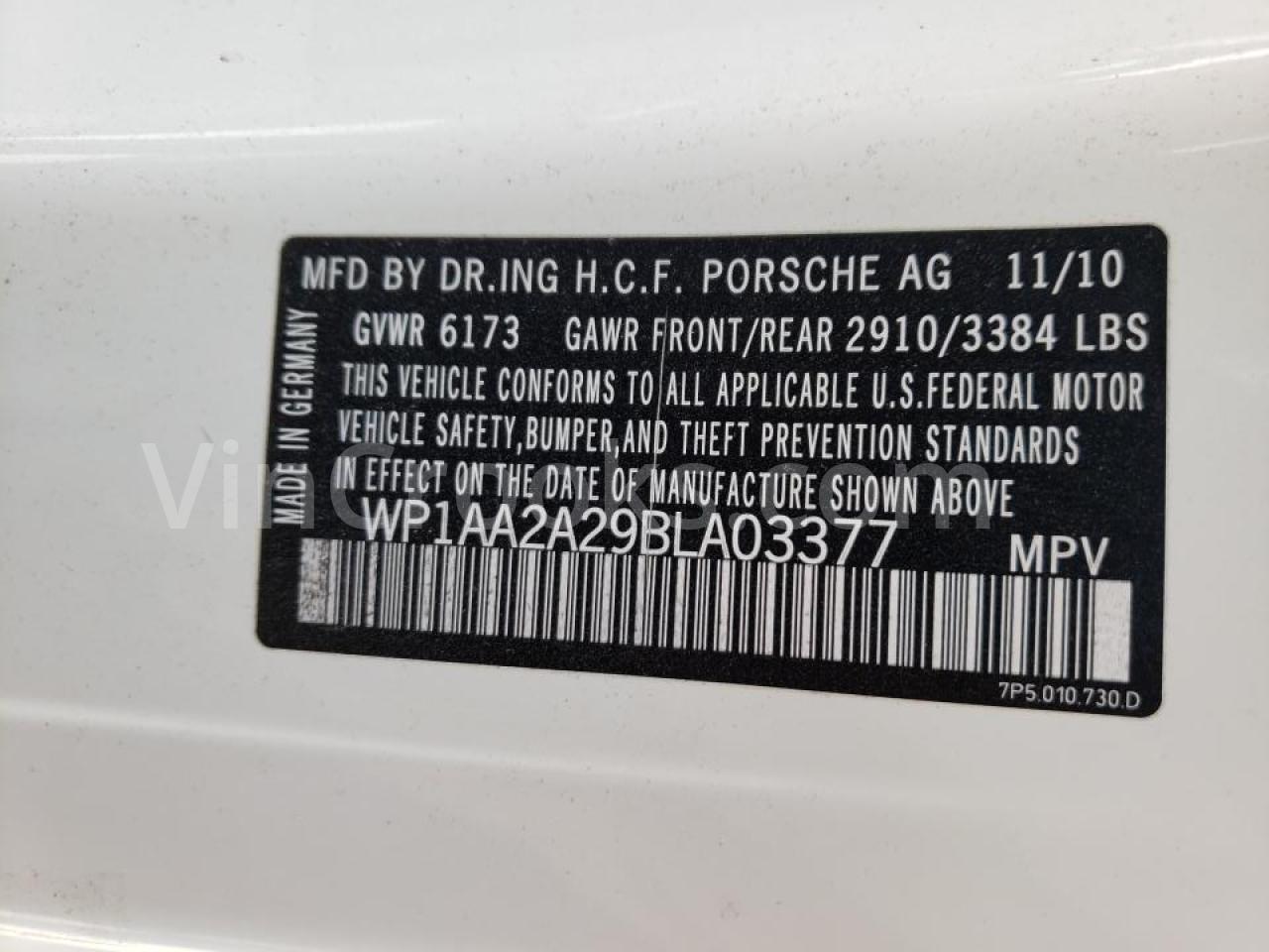 WP1AA2A29BLA03377