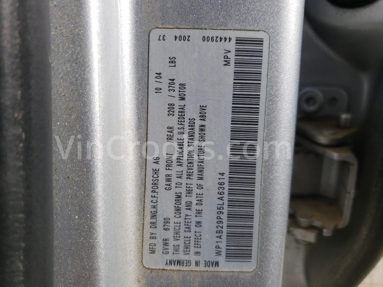 WP1AB29P95LA63614