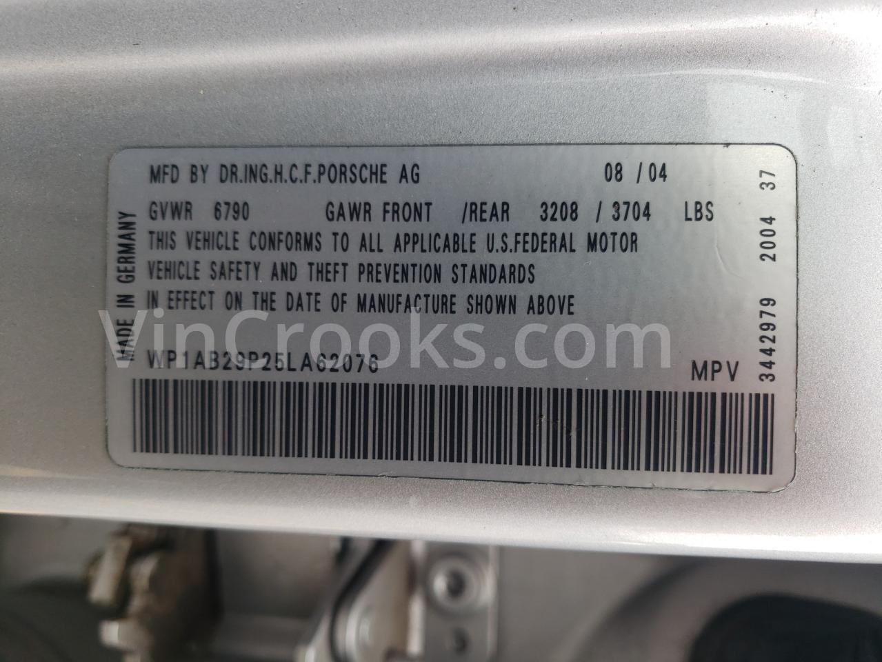 WP1AB29P25LA62076