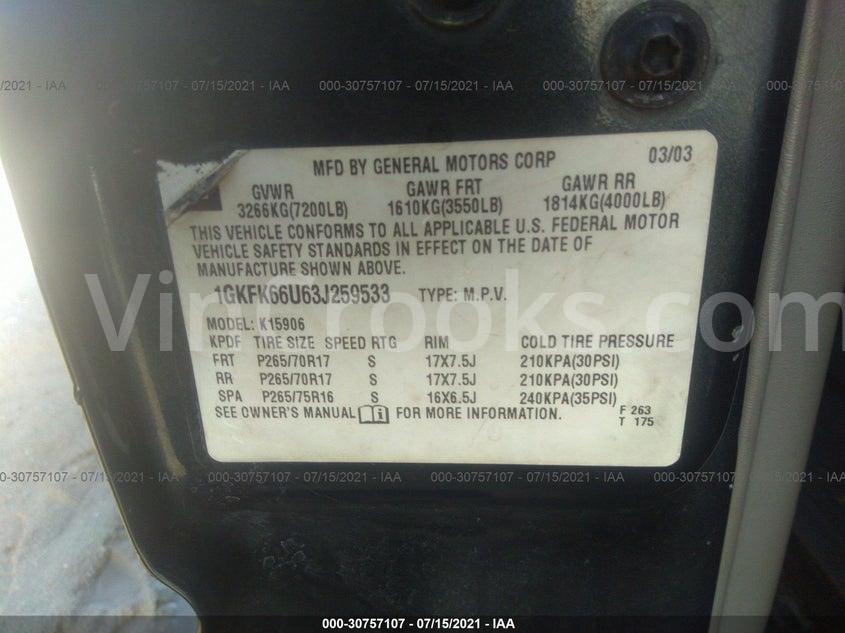 1GKFK66U63J259533