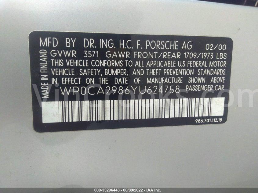WP0CA2986YU624758
