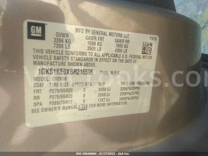 1GKS1KE0XBR216595