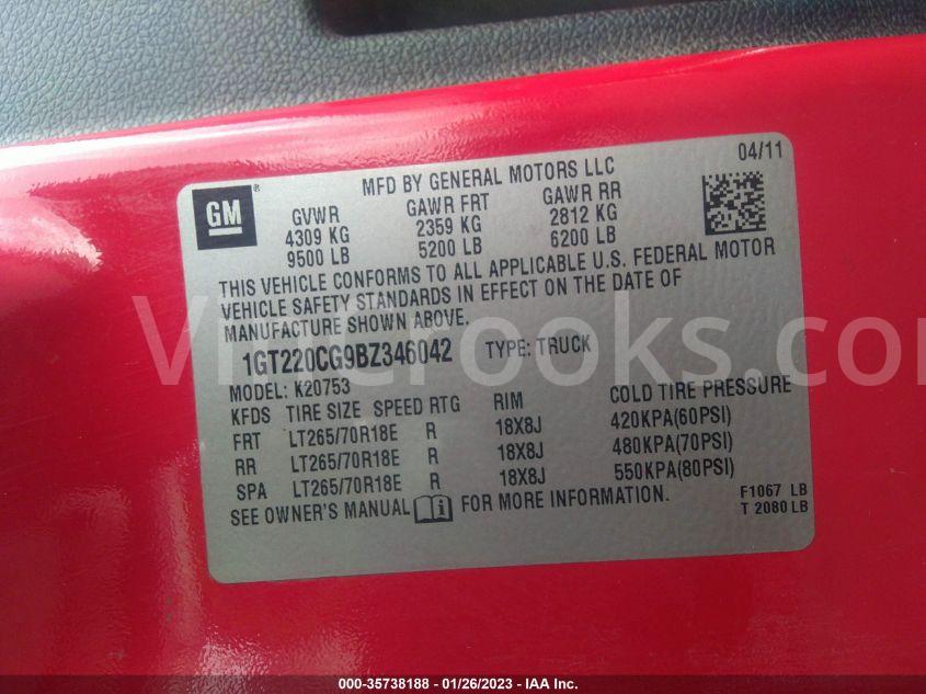 1GT220CG9BZ346042