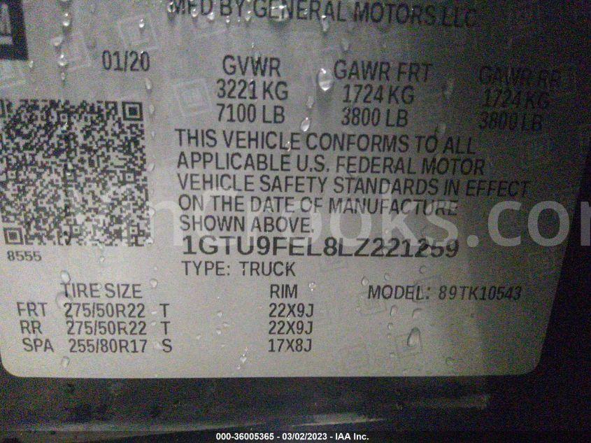 1GTU9FEL8LZ221259
