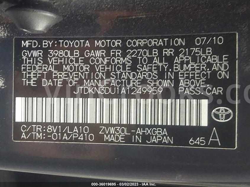 JTDKN3DU1A1249959