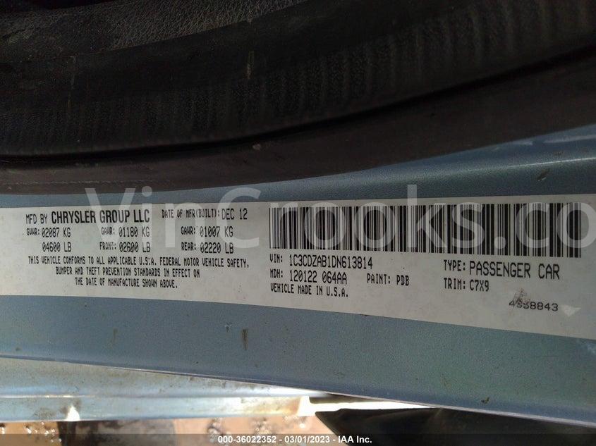 1C3CDZAB1DN613814