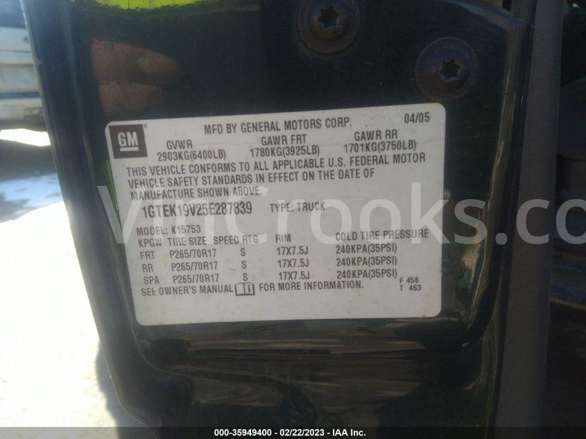 1GTEK19V25E287839