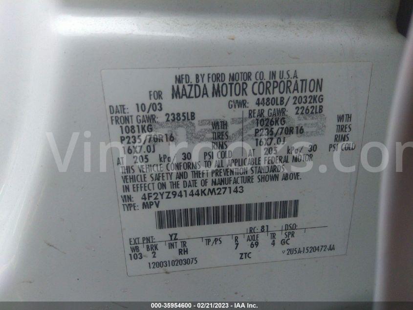 4F2YZ94144KM27143